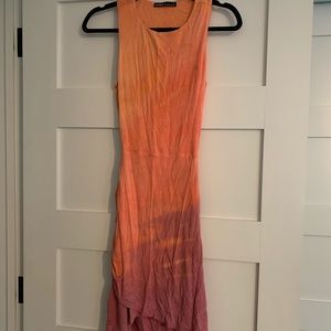Two tone tye dye dress